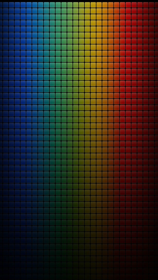 Colorful Dark Grid Iphone Wallpaper Wallpaper
