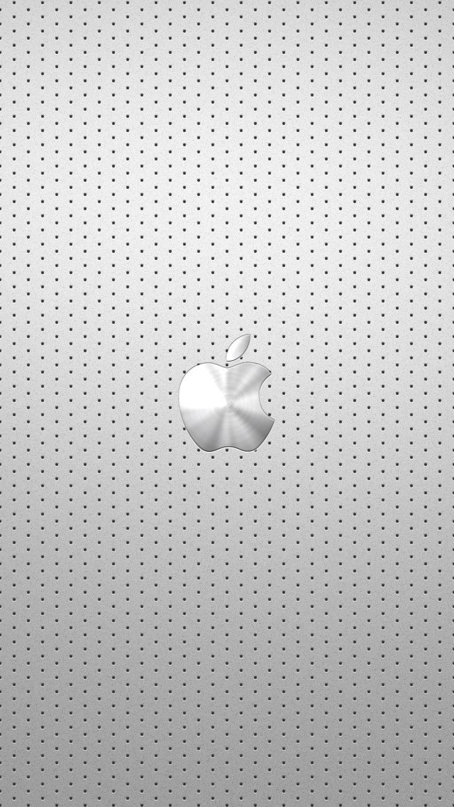 IPhone 5 Wallpaper Metal Apple Logo 03 Wallpaper