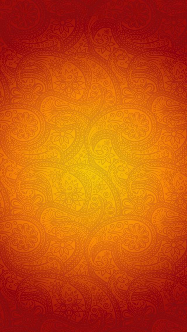 IPhone 5 Wallpaper Orange Pattern 06 Wallpaper