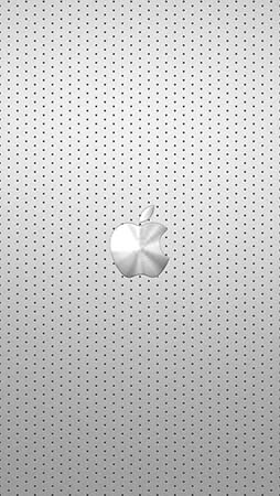 IPhone 5 Wallpaper Metal Apple Logo 03