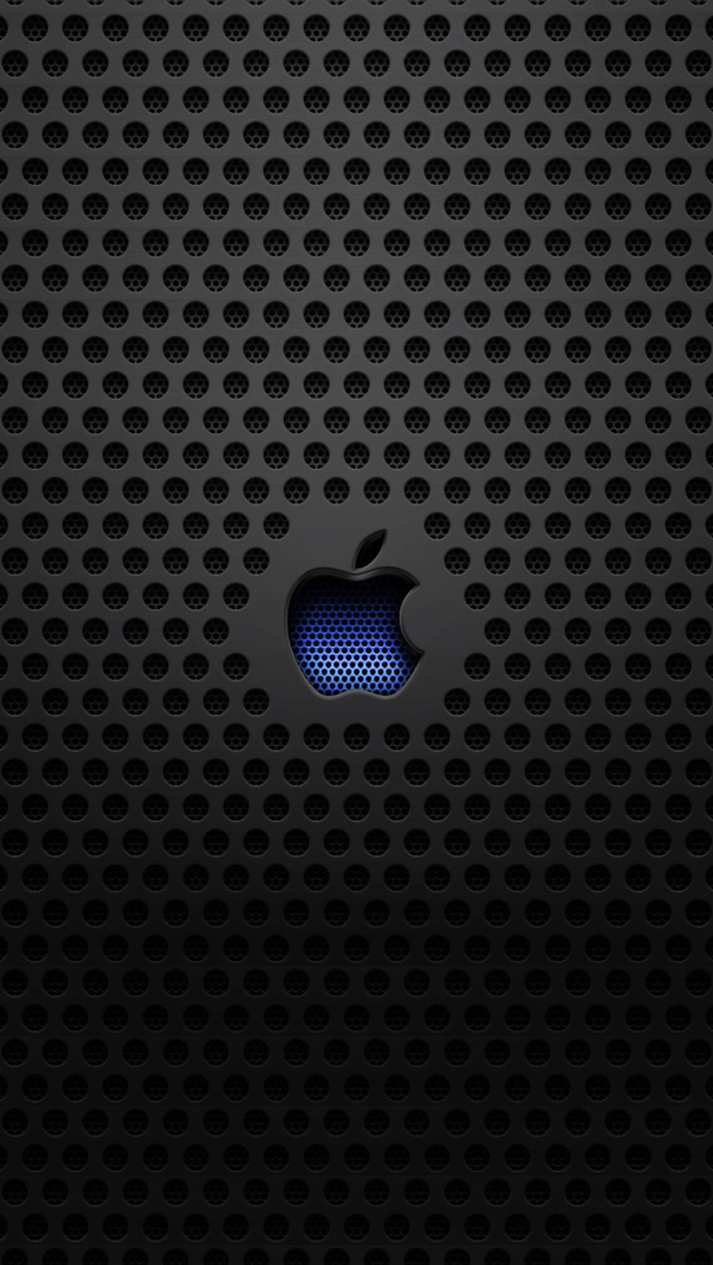 Apple Logo Metal Texture Wallpaper Wallpaper