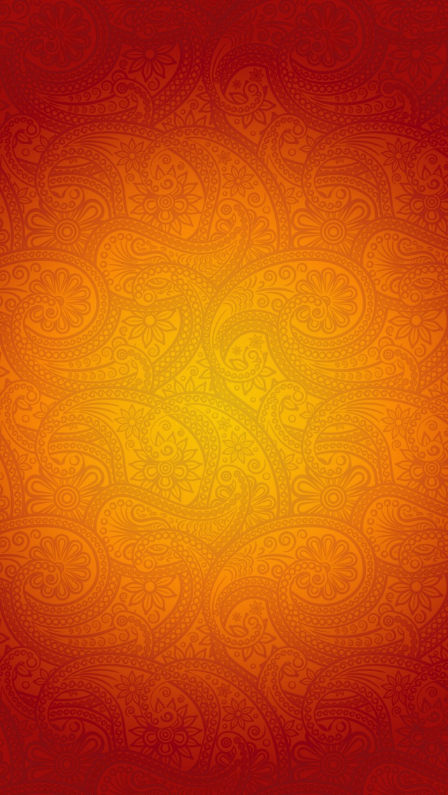 IPhone 5 Wallpaper Orange Pattern 06 Wallpaper